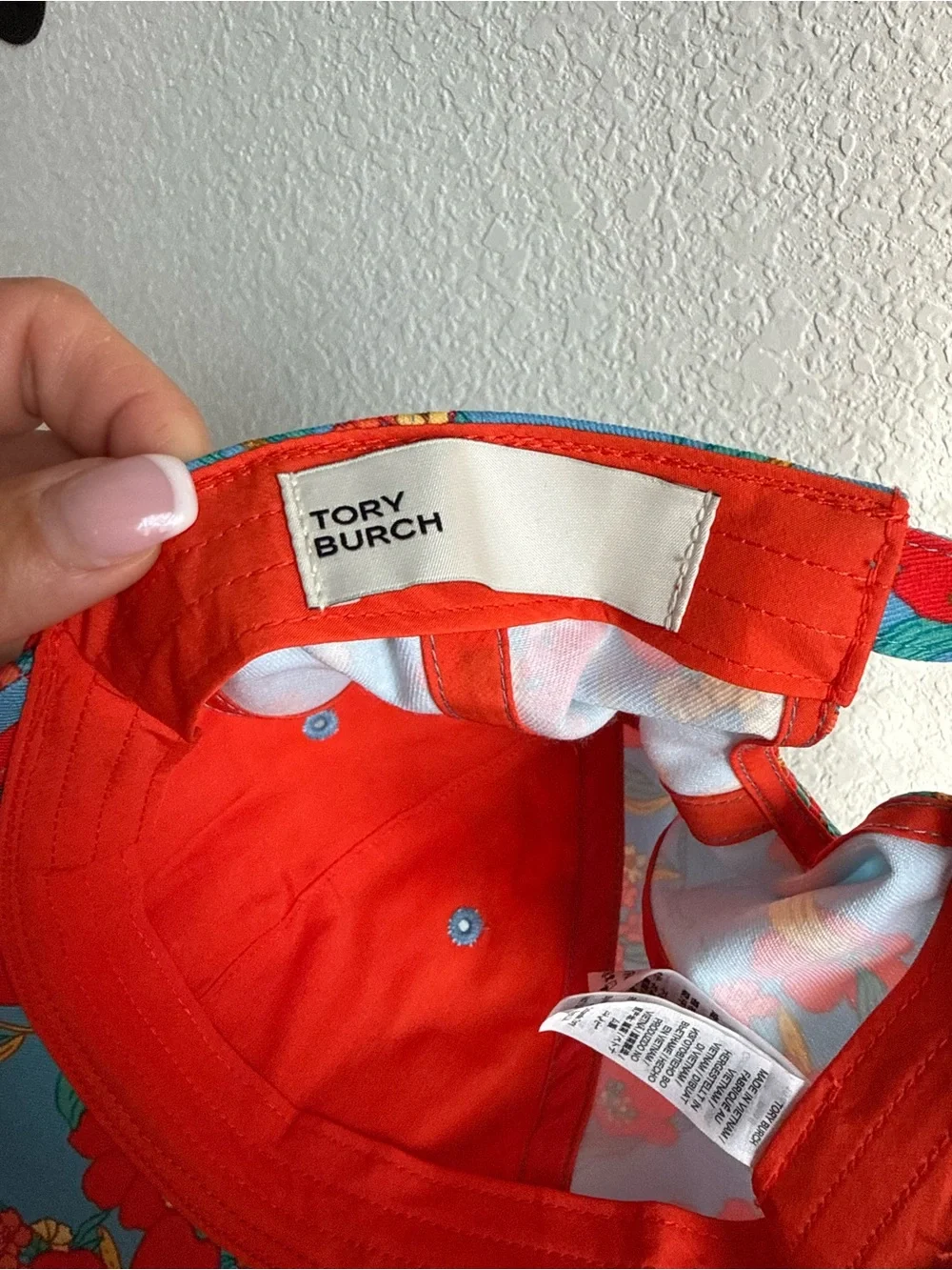 Tory Burch Printed Love Cap In Wildflower NWOT